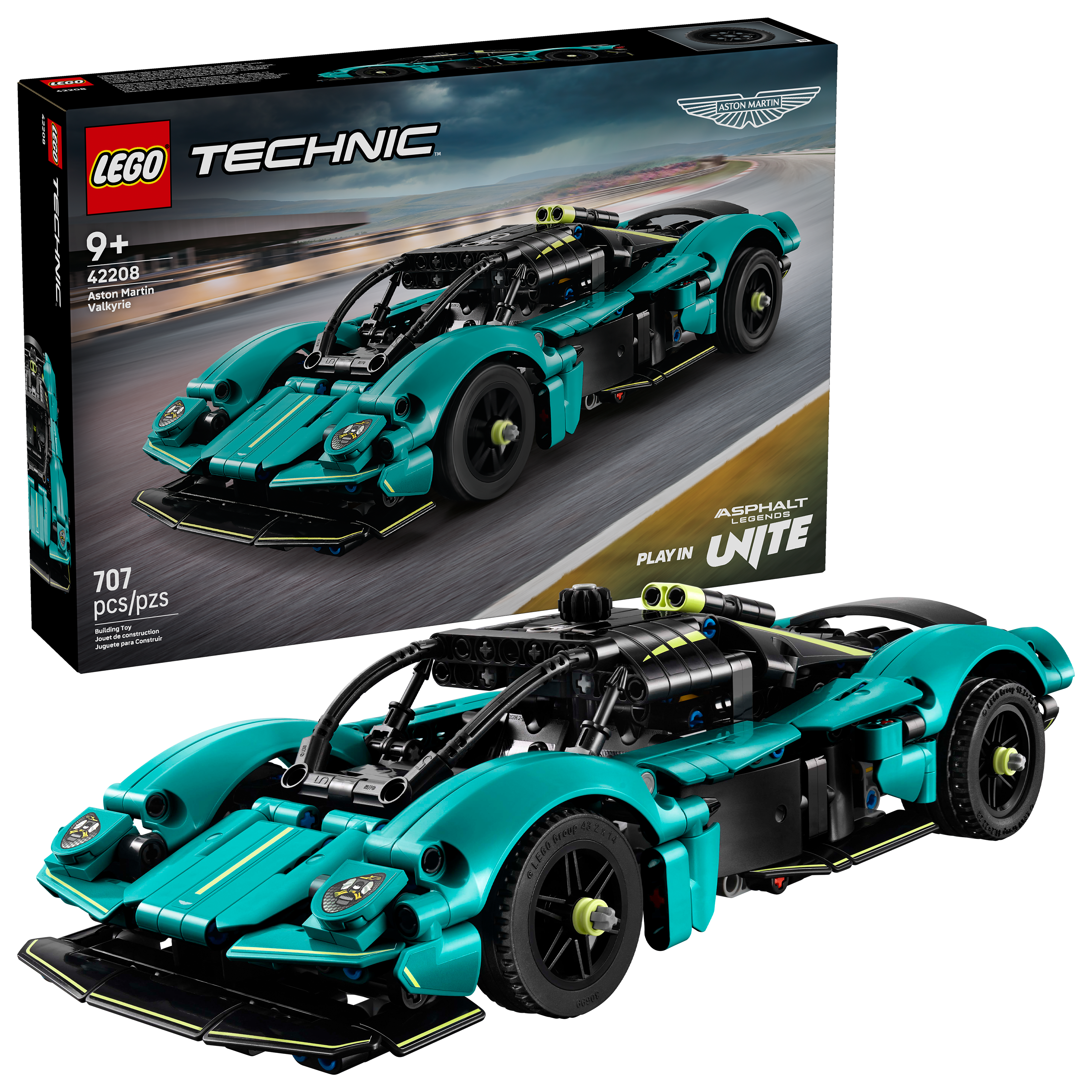 LEGO Technic Aston Martin Valkyrie Model 707 Pieces - British product