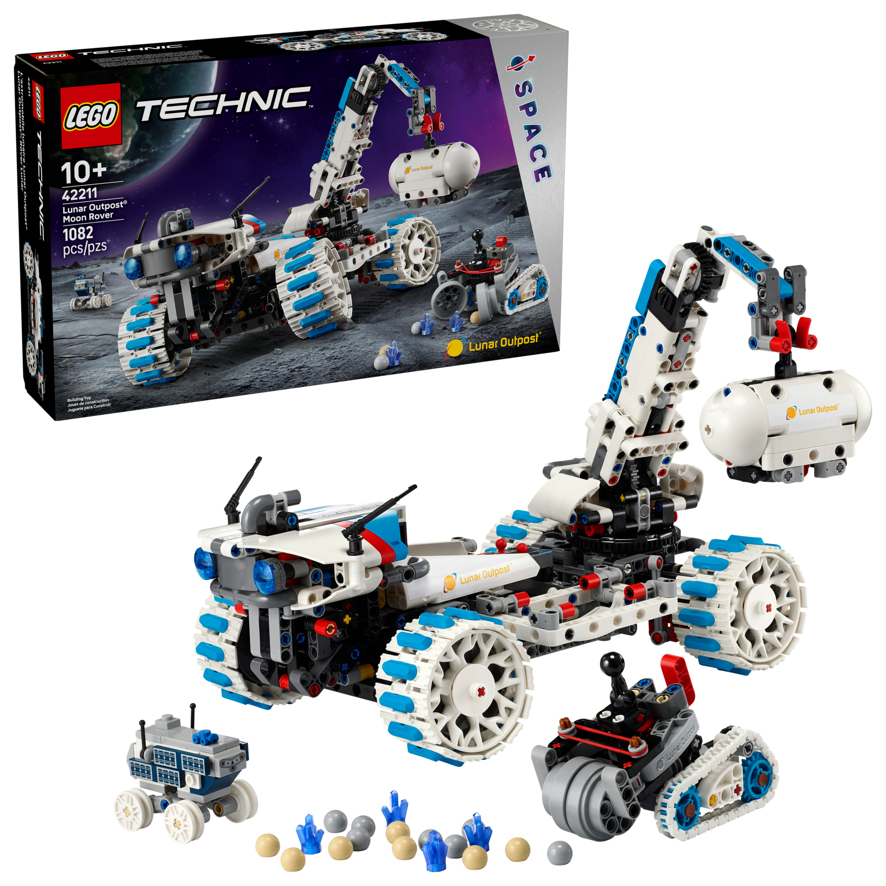 LEGO Lunar Outpost Moon Rover Space Vehicle 1082 Pieces , UK version