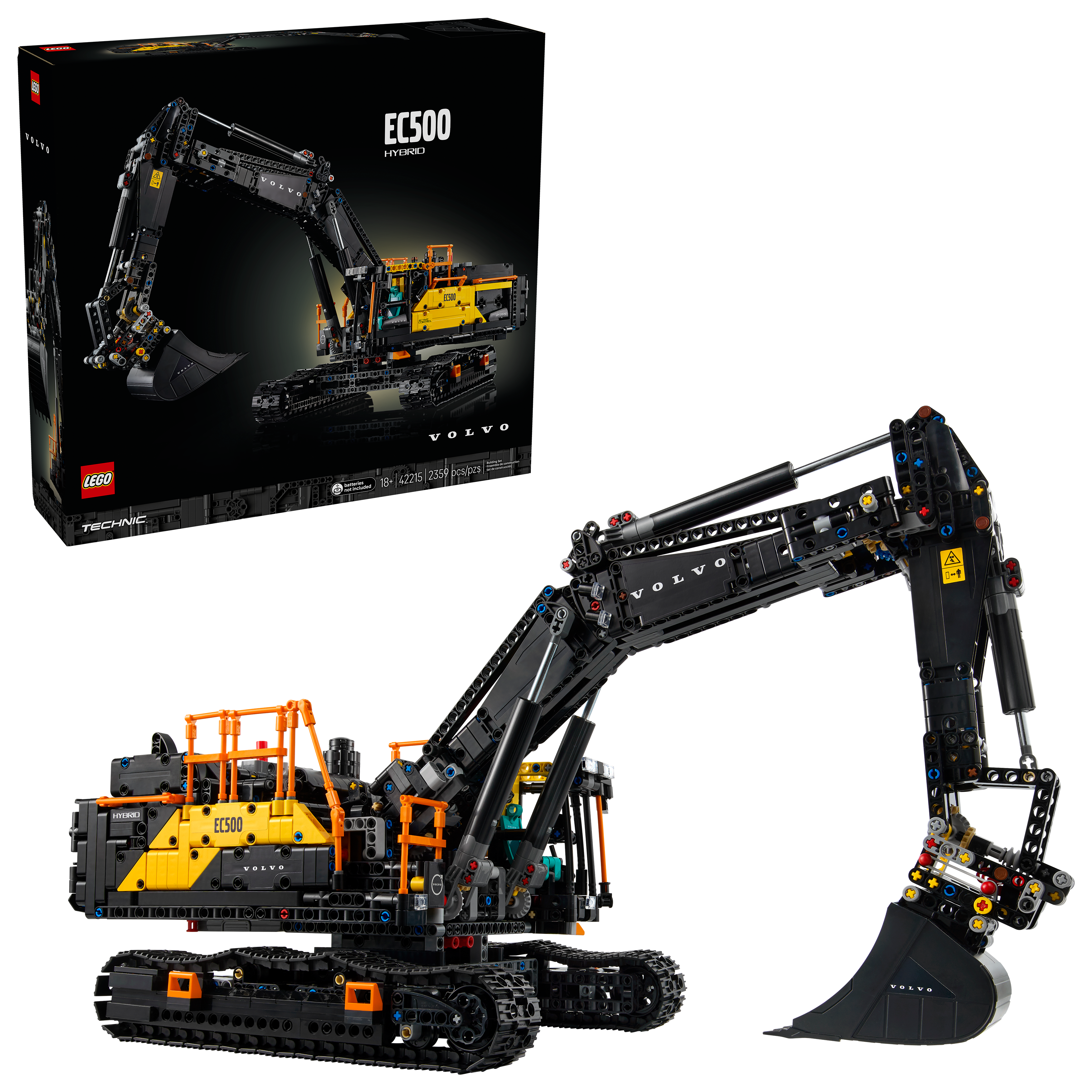 LEGO Volvo EC500 Hybrid Excavator 2359 Pieces (British brand)