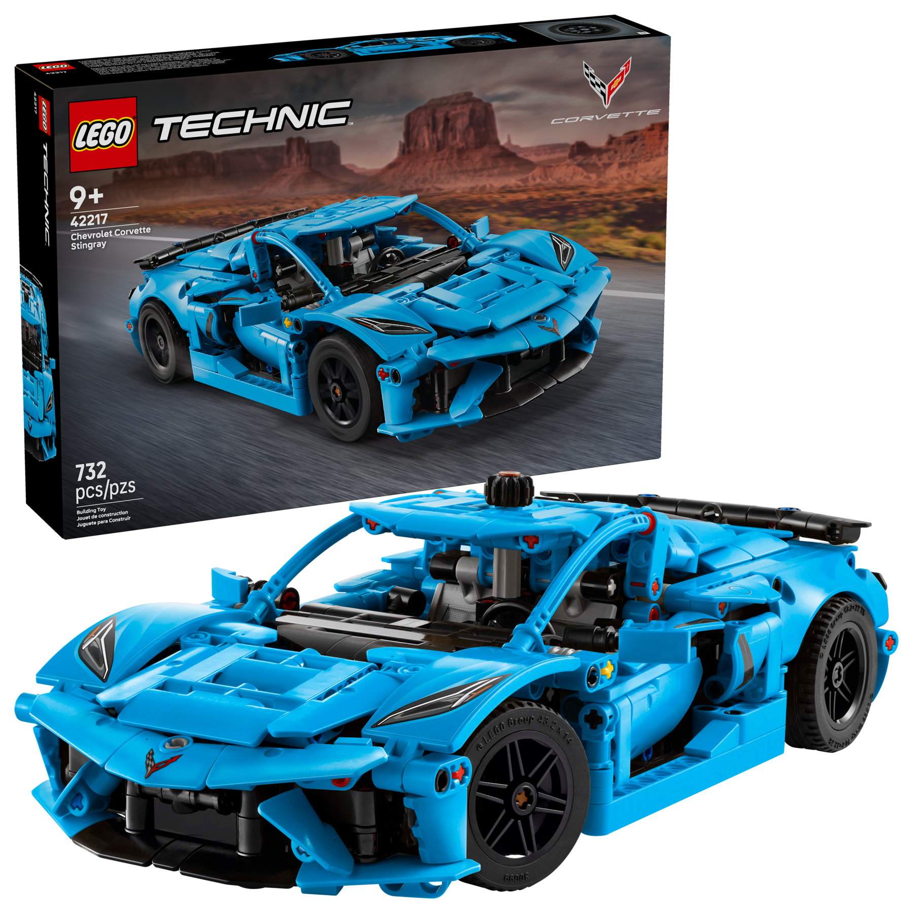 LEGO Chevrolet Corvette Stingray Building Set 732 Pieces - British product