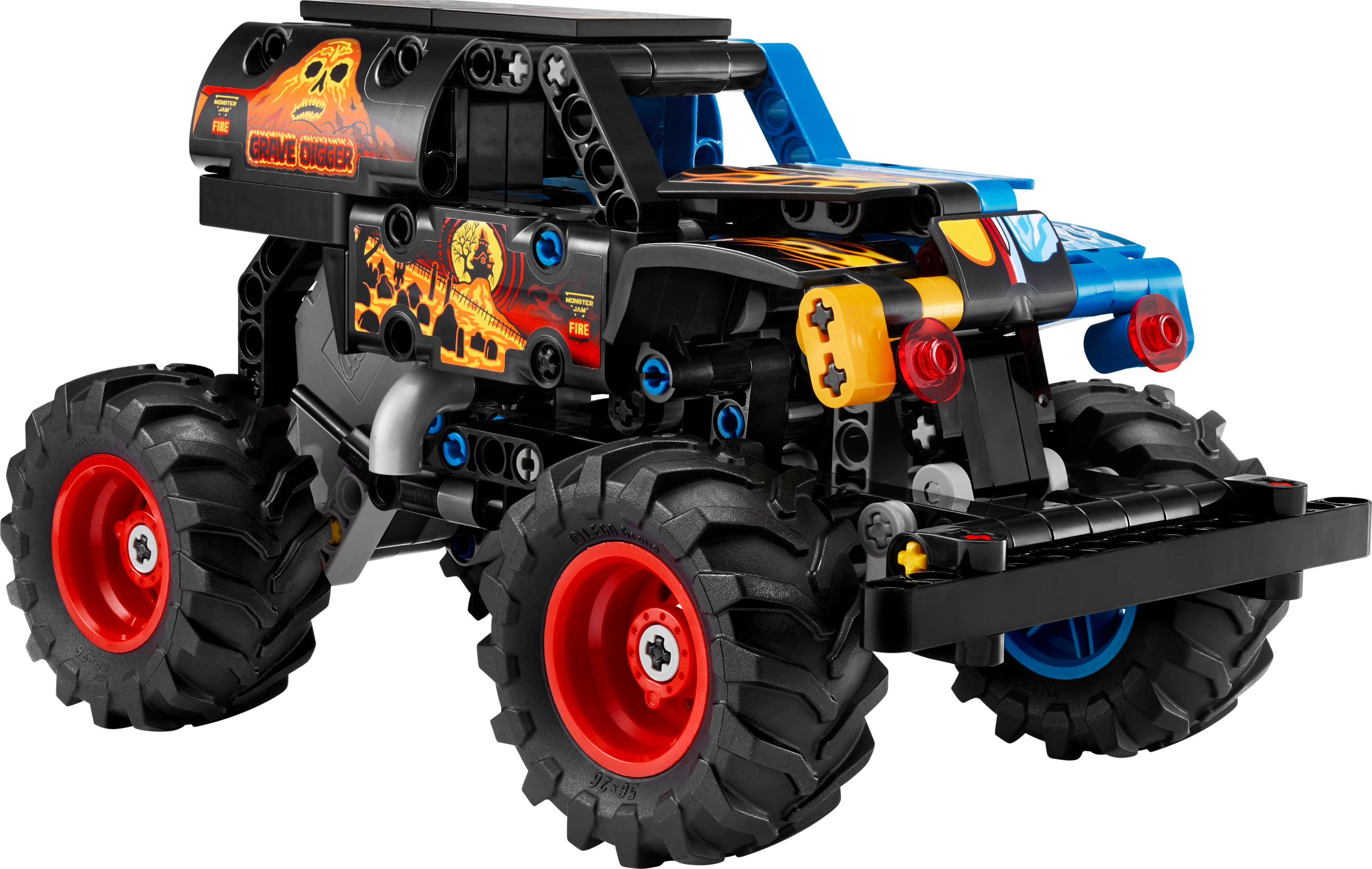 LEGO Technic Monster Jam Grave Digger Fire and Ice 263-piece set, imported from the UK