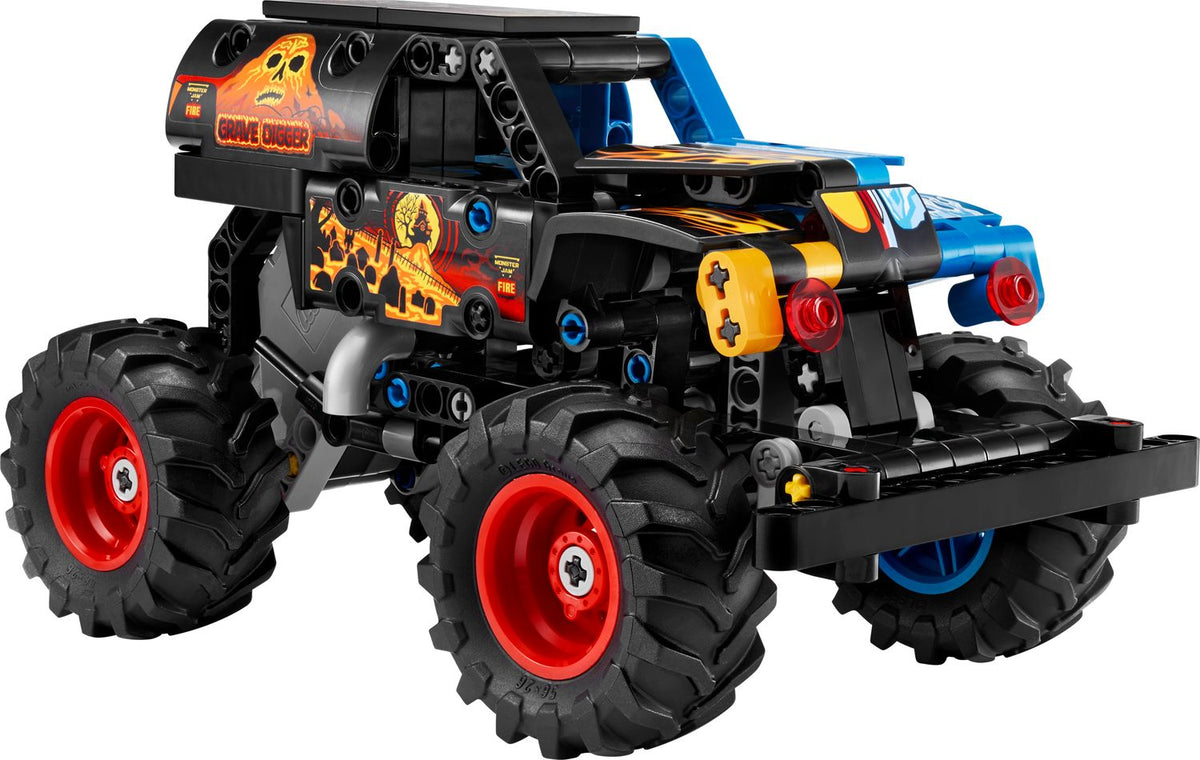 LEGO Technic Monster Jam Grave Digger Fire and Ice 263-piece set, imported from the UK