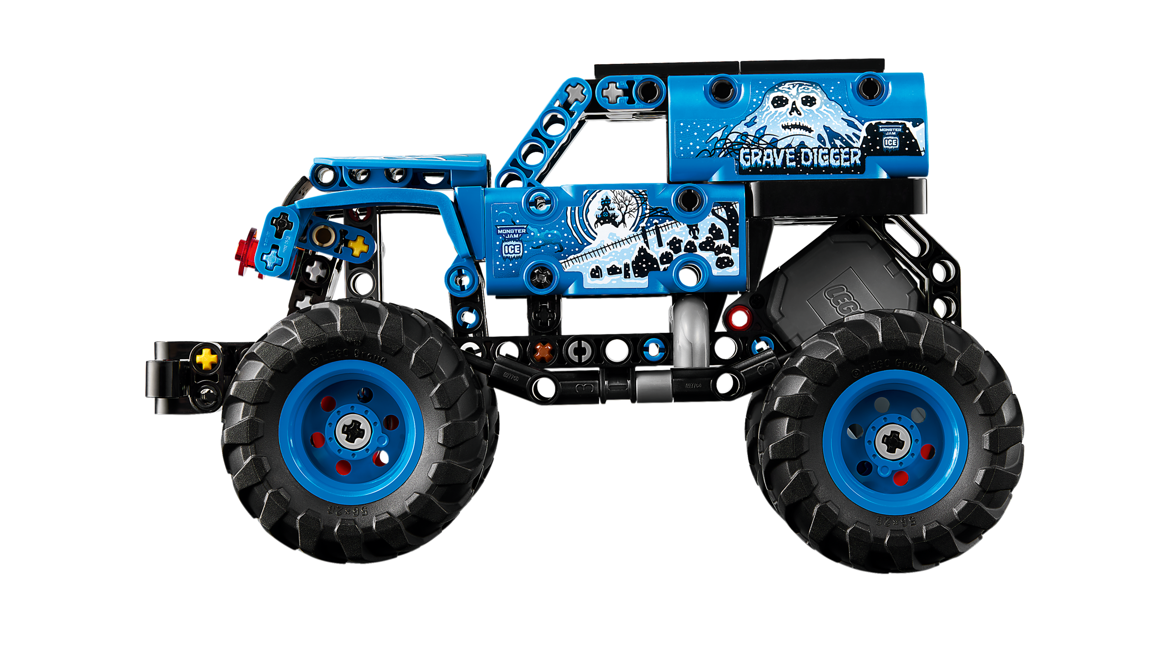 LEGO Technic Monster Jam Grave Digger Fire and Ice 263-piece set, imported from the UK
