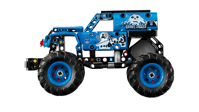 LEGO Technic Monster Jam Grave Digger Fire and Ice 263-piece set, imported from the UK