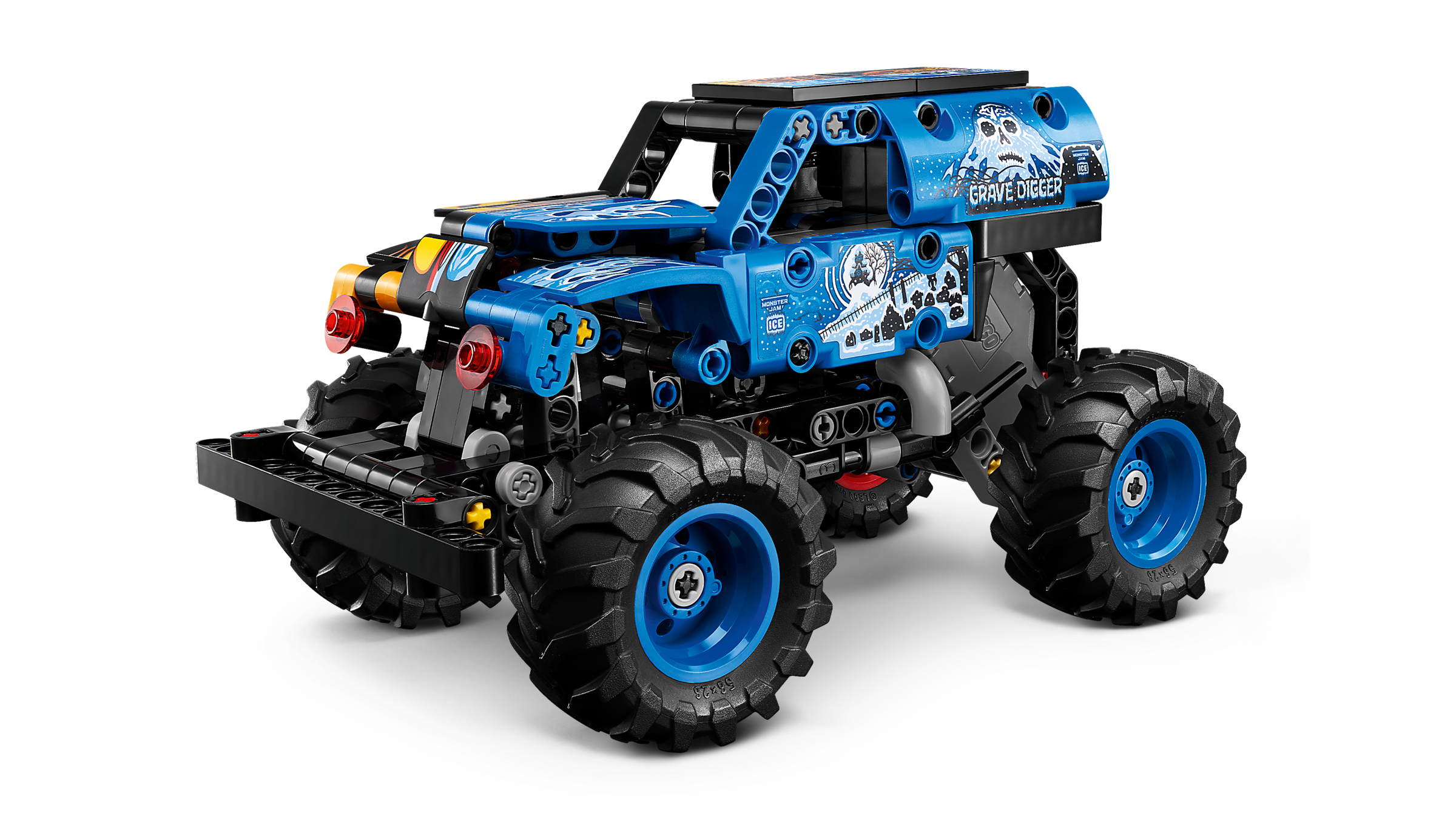 LEGO Technic Monster Jam Grave Digger Fire and Ice 263-piece set, imported from the UK