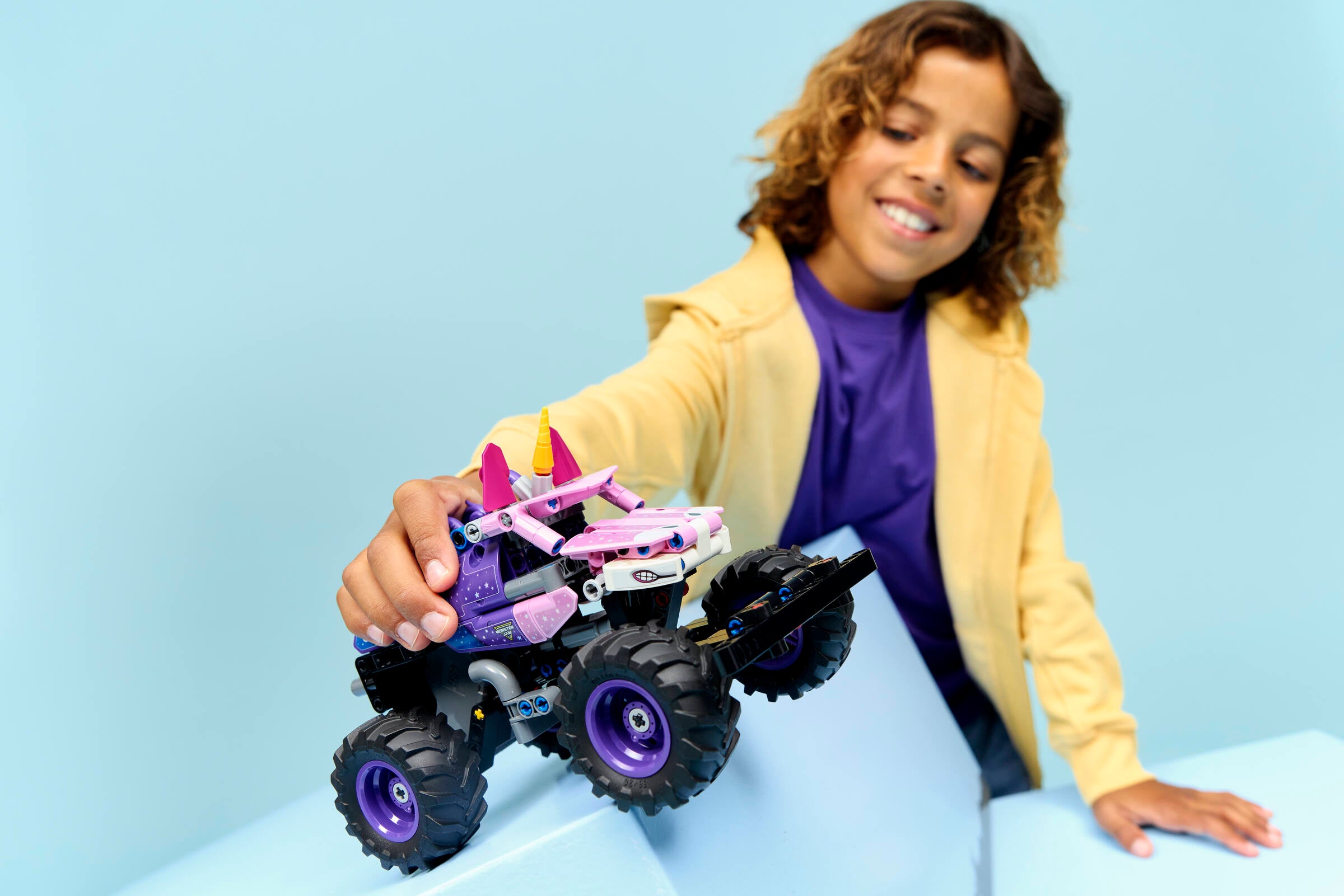 LEGO Technic Monster Jam Sparkle Smash pull-back truck (British brand)