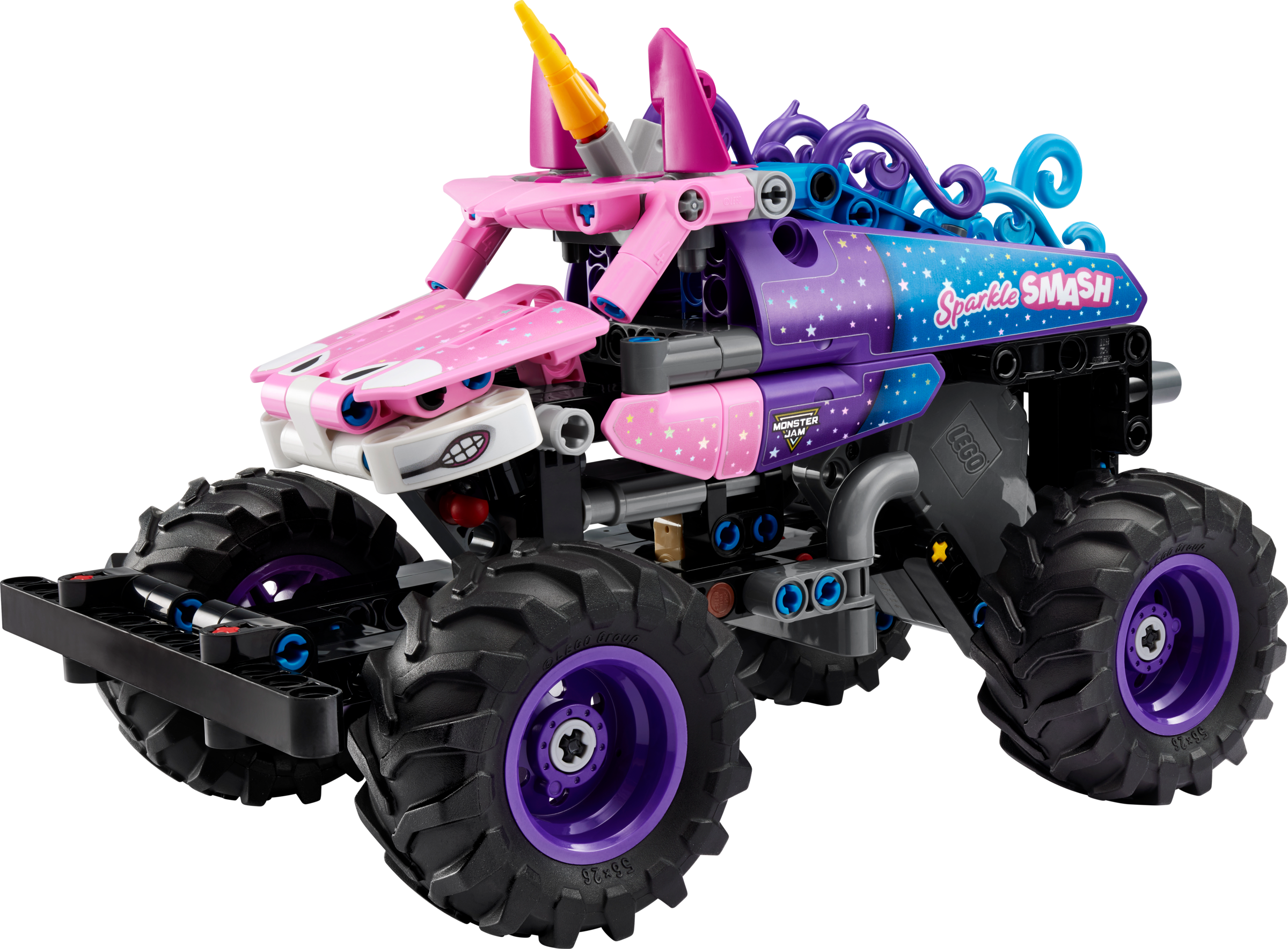 LEGO Technic Monster Jam Sparkle Smash pull-back truck (British brand)