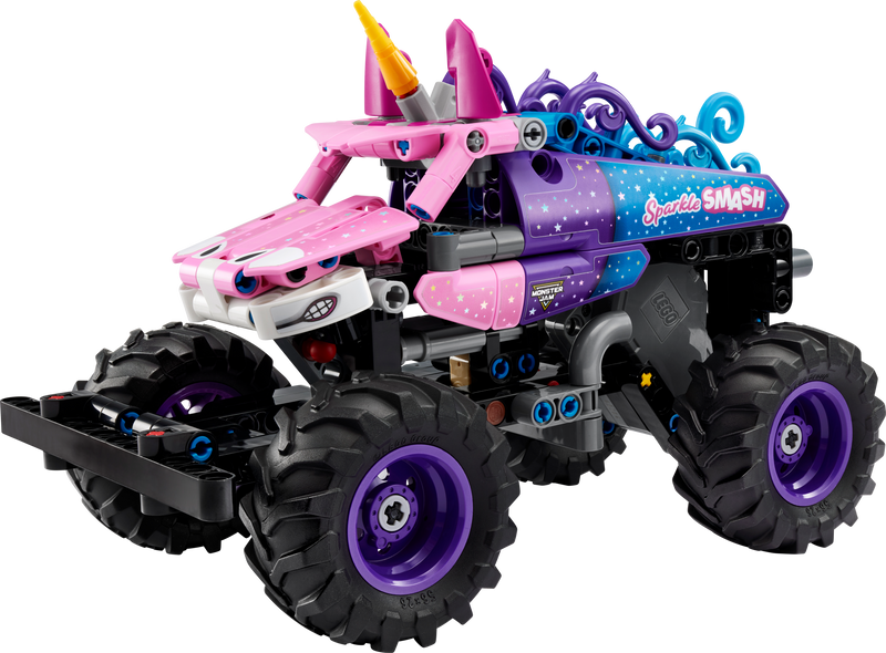LEGO Technic Monster Jam Sparkle Smash pull-back truck (British brand)