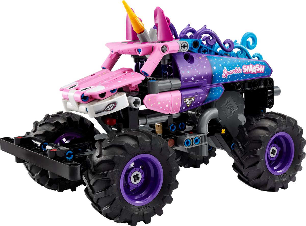 LEGO Technic Monster Jam Sparkle Smash pull-back truck (British brand)