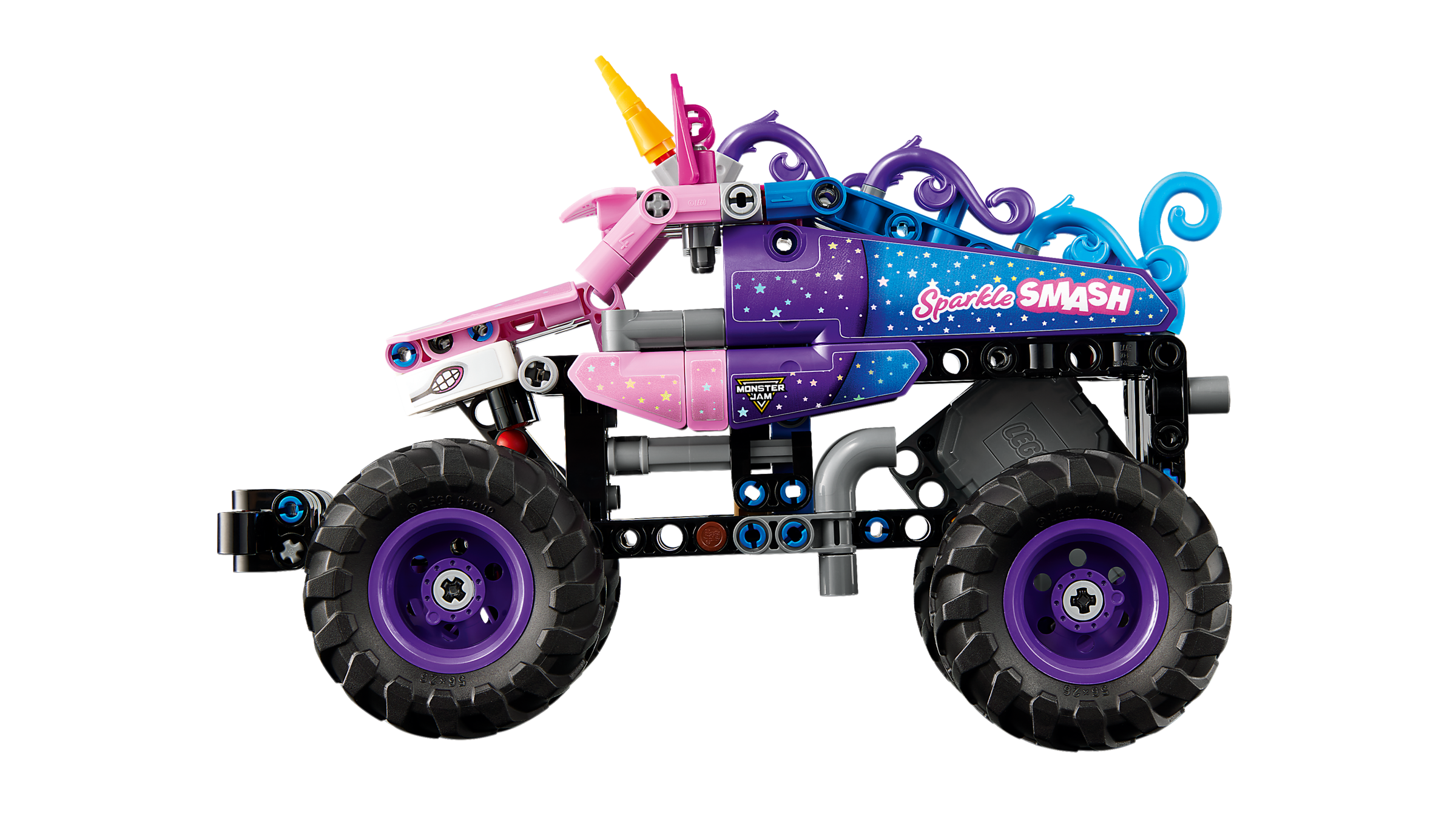 LEGO Technic Monster Jam Sparkle Smash pull-back truck (British brand)