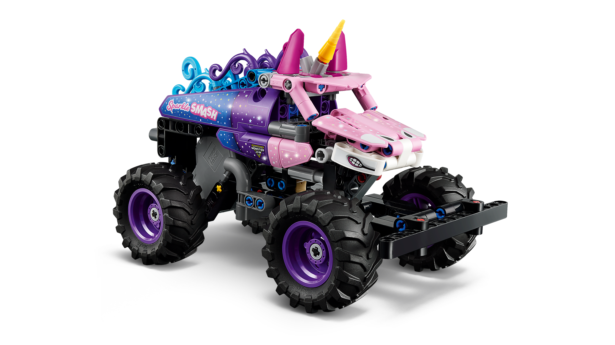 LEGO Technic Monster Jam Sparkle Smash pull-back truck (British brand)
