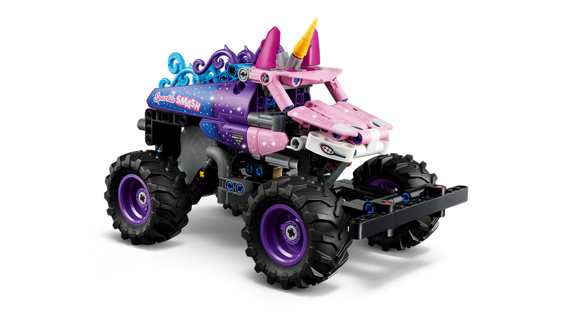 LEGO Technic Monster Jam Sparkle Smash pull-back truck (British brand)