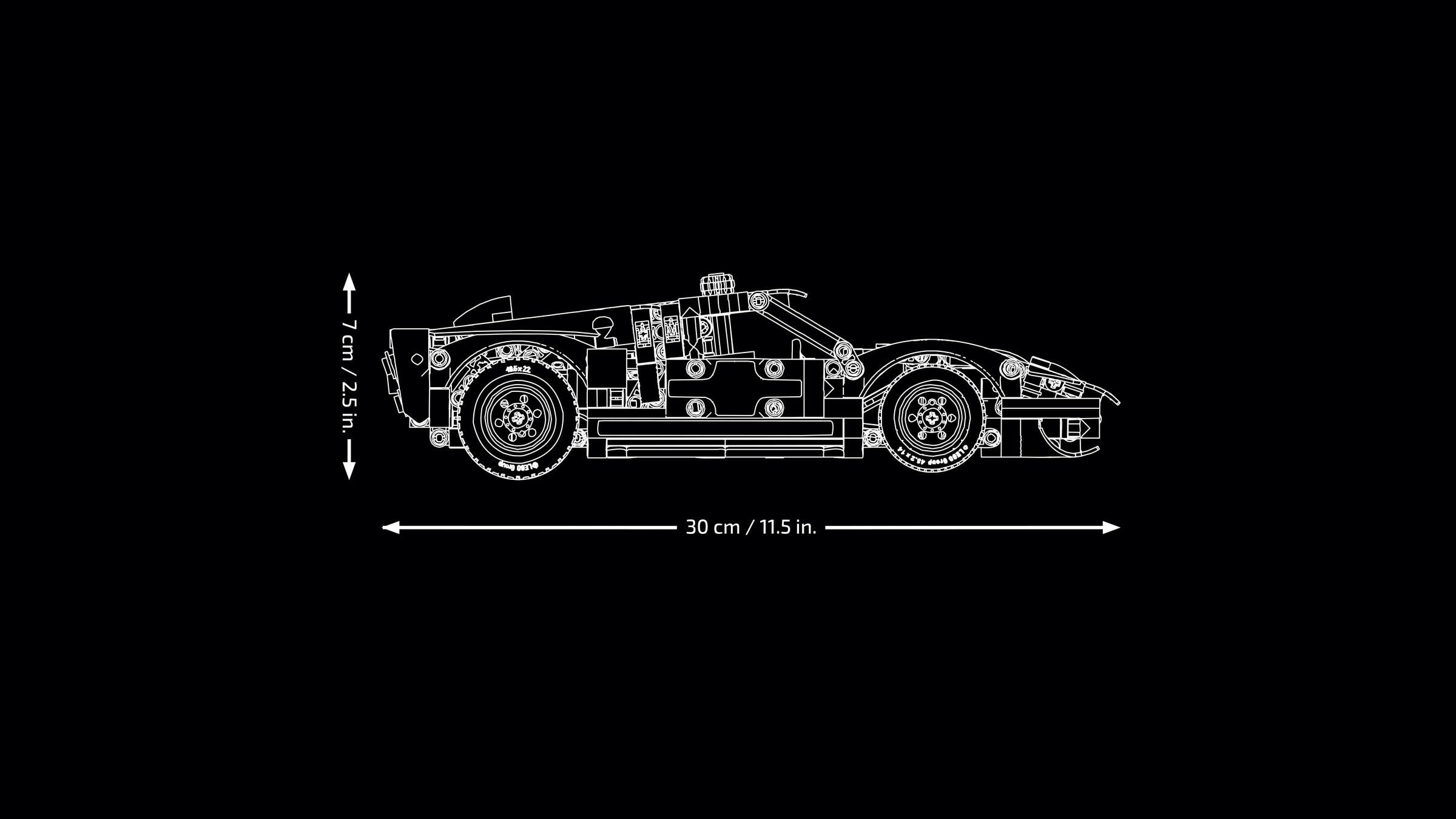 LEGO Technic Ford GT40 MKII race car 793-piece (British brand)