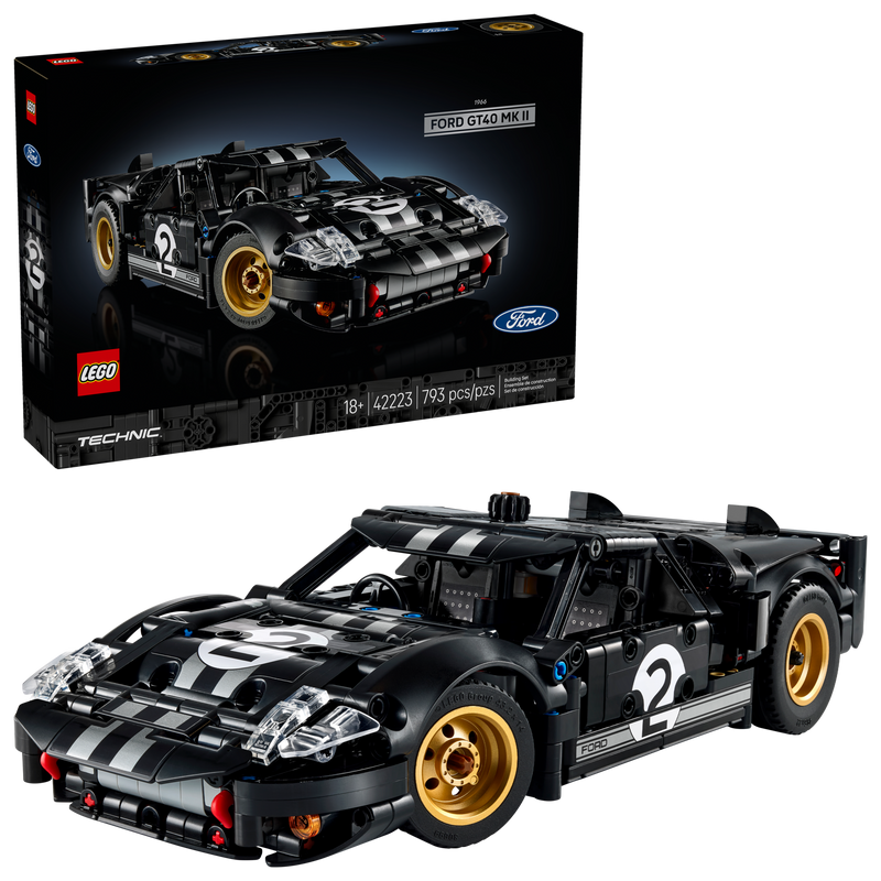 LEGO Technic Ford GT40 MKII race car 793-piece (British brand)