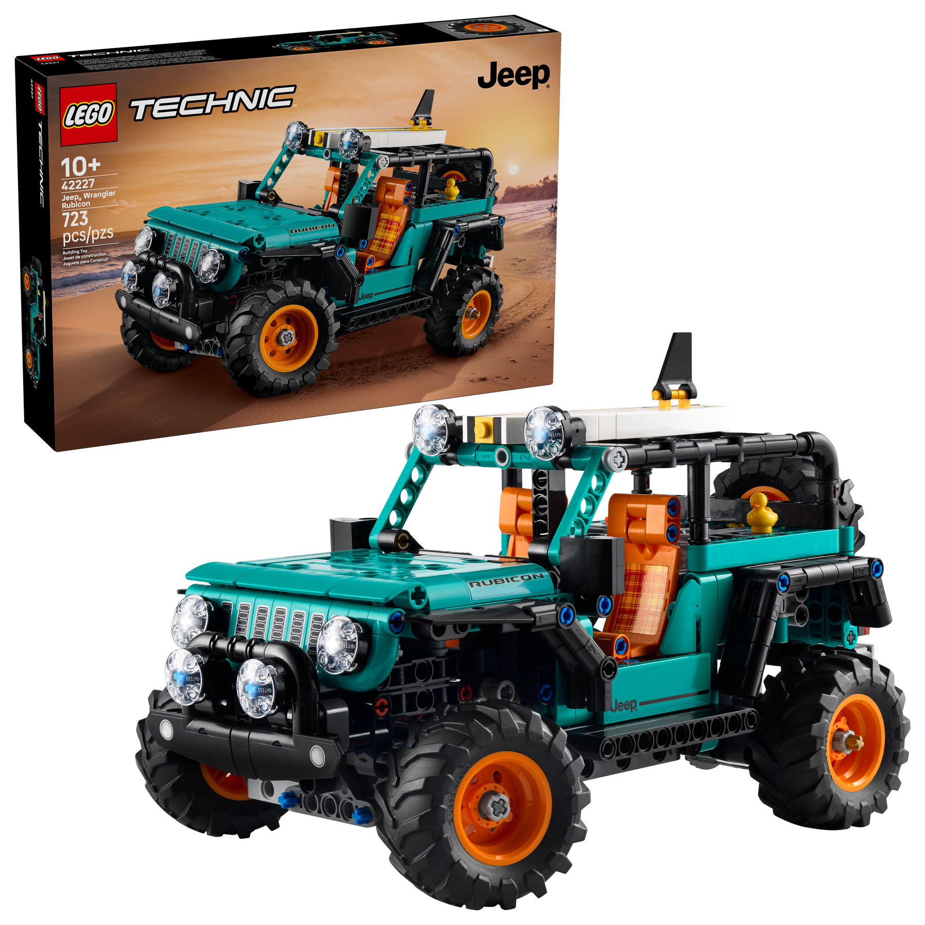 LEGO Technic Jeep Wrangler Rubicon SUV 723-piece, imported from the UK