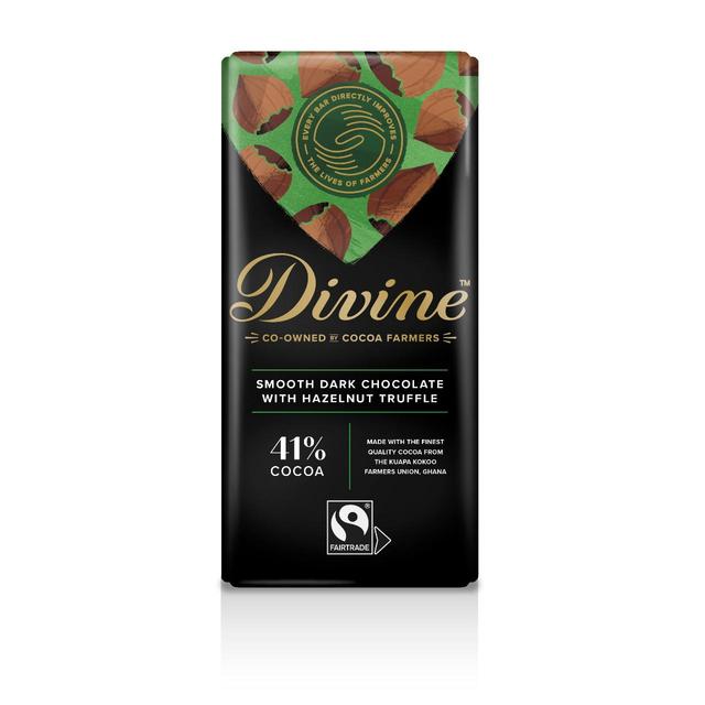 Divine Dark Chocolate with Smooth Hazelnut Bar   90g GOODS M&S   