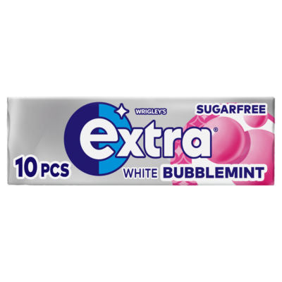 ASDA Wrigley's Extra White Bubblemint Sukkerfri Tyggegummi 10 Stykker- Kjøp online hos McGrocer