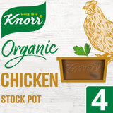 Knorr 4 Organic Chicken Stock Pot   104g GOODS M&S   