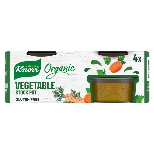 Knorr 4 Organic Vegetable Stock Pot   104g GOODS M&S   