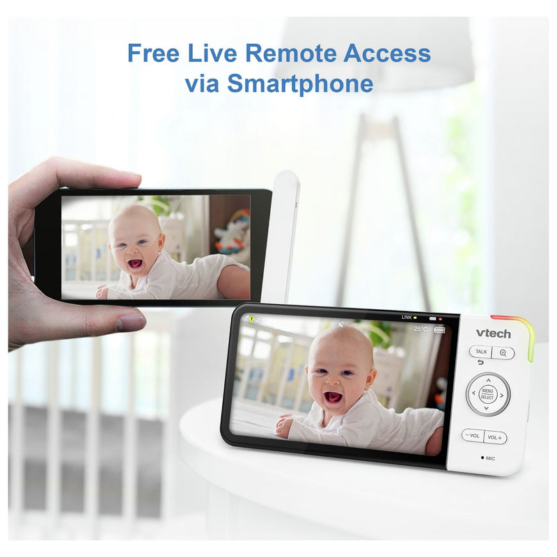 VTech RM5755 5-inch HD baby monitor - British product