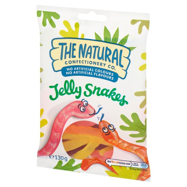 The Natural Confectionery Co. Jelly Snakes Sweets Bag   130g