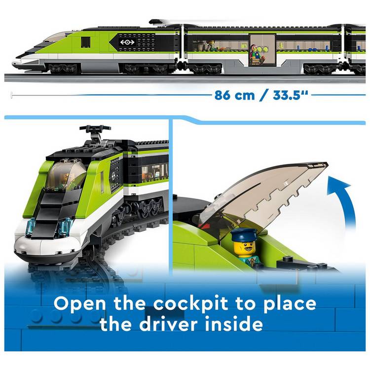 LEGO City Express Passenger Train set 764 pieces, UK version