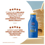 Nivea Protect & Moisture sun cream SPF50 travel size 100ml - British product