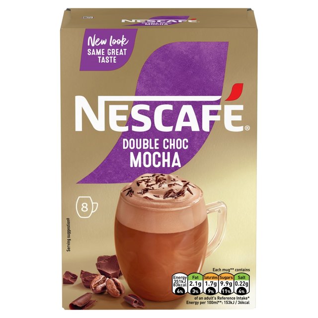 Nescafe Gold Double Choca Mocha Instant Coffee 8 Sachets   8 per pack GOODS M&S   