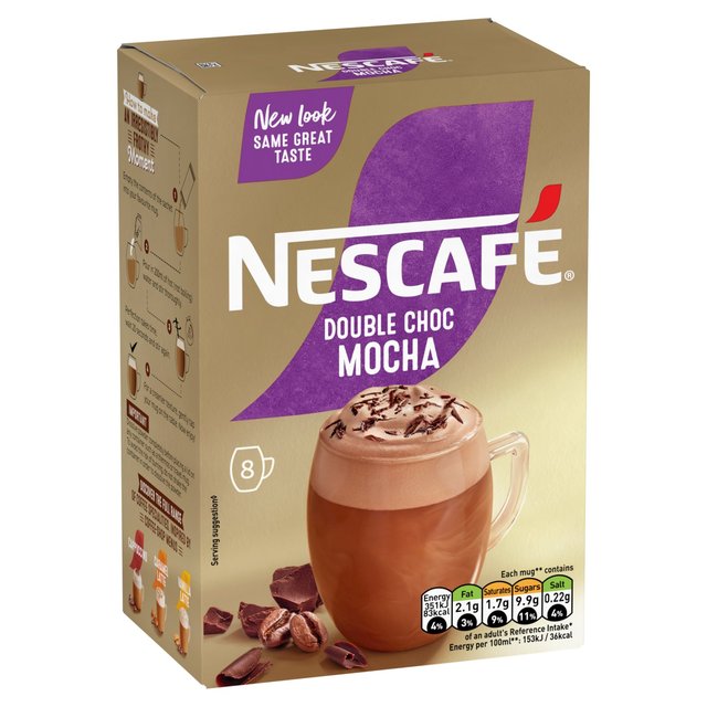 Nescafe Gold Double Choca Mocha Instant Coffee 8 Sachets   8 per pack GOODS M&S   