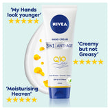 Nivea 3in1 Q10 Anti-Age Hand Cream 100ml, imported from the UK