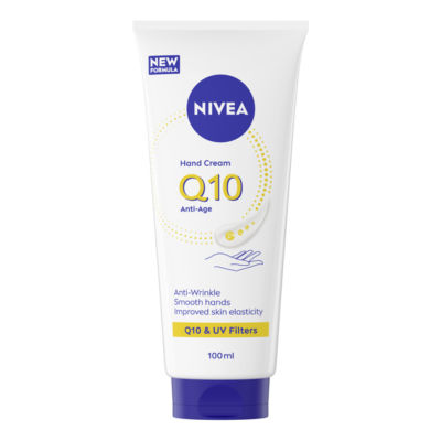 Nivea 3in1 Q10 Anti-Age Hand Cream 100ml, imported from the UK