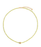 Suzanne Kalan yellow gold diamond chrysoberyl beaded necklace - British product