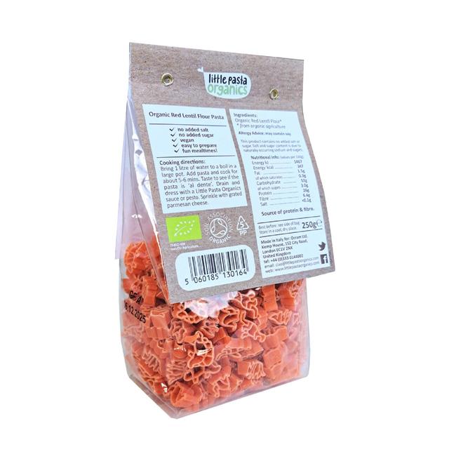 Little Pasta Organics Organic Red Lentil Dinosaur Shaped Pasta Gluten Free   250g