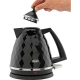 De'Longhi Brillante kettle black 1.7L, imported from the UK