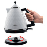 De'Longhi Brillante kettle white 1.7L, UK version