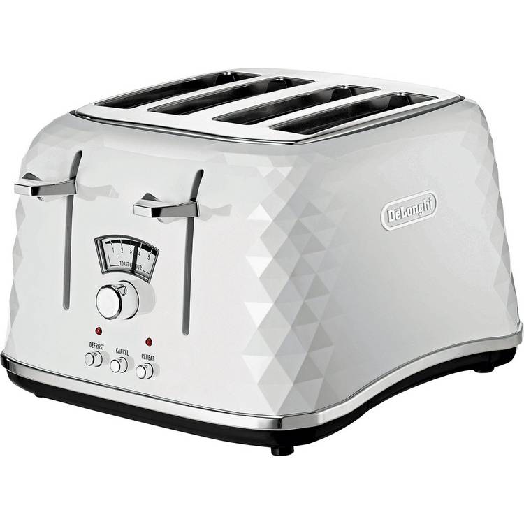 De'Longhi white 4 slice toaster (British brand)
