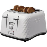De'Longhi white 4 slice toaster (British brand)