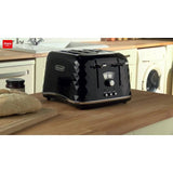 De'Longhi 4 slice toaster black, imported from the UK