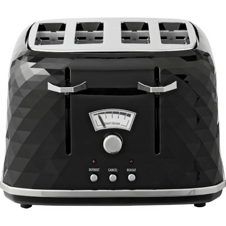 De'Longhi 4 slice toaster black, imported from the UK
