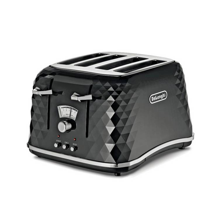 De'Longhi 4 slice toaster black, imported from the UK