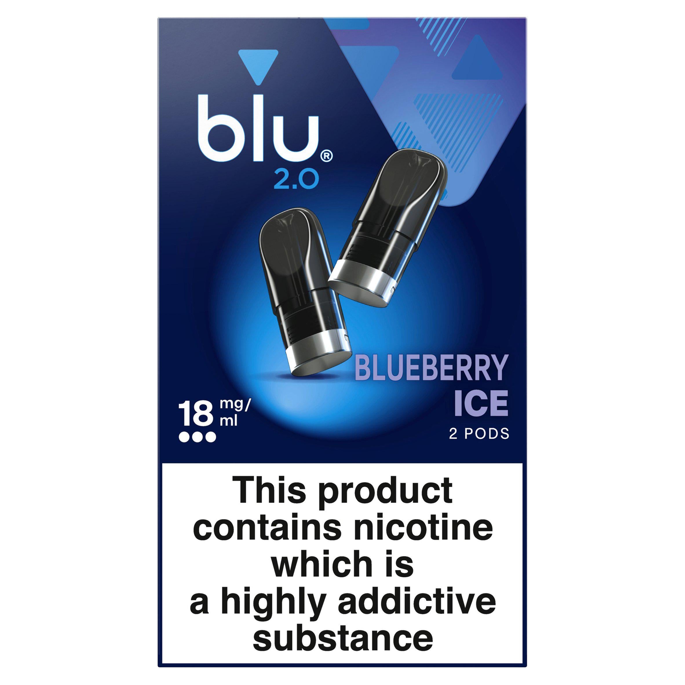 blu 2.0 Pods Blueberry Ice 18mg/ml GOODS Sainsburys   