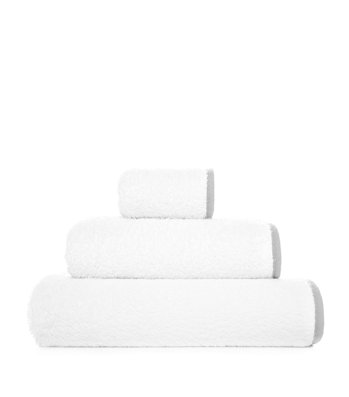 GRACCIOZA Egyptian cotton bath towel with colourful piping 70cm x 140cm, UK version