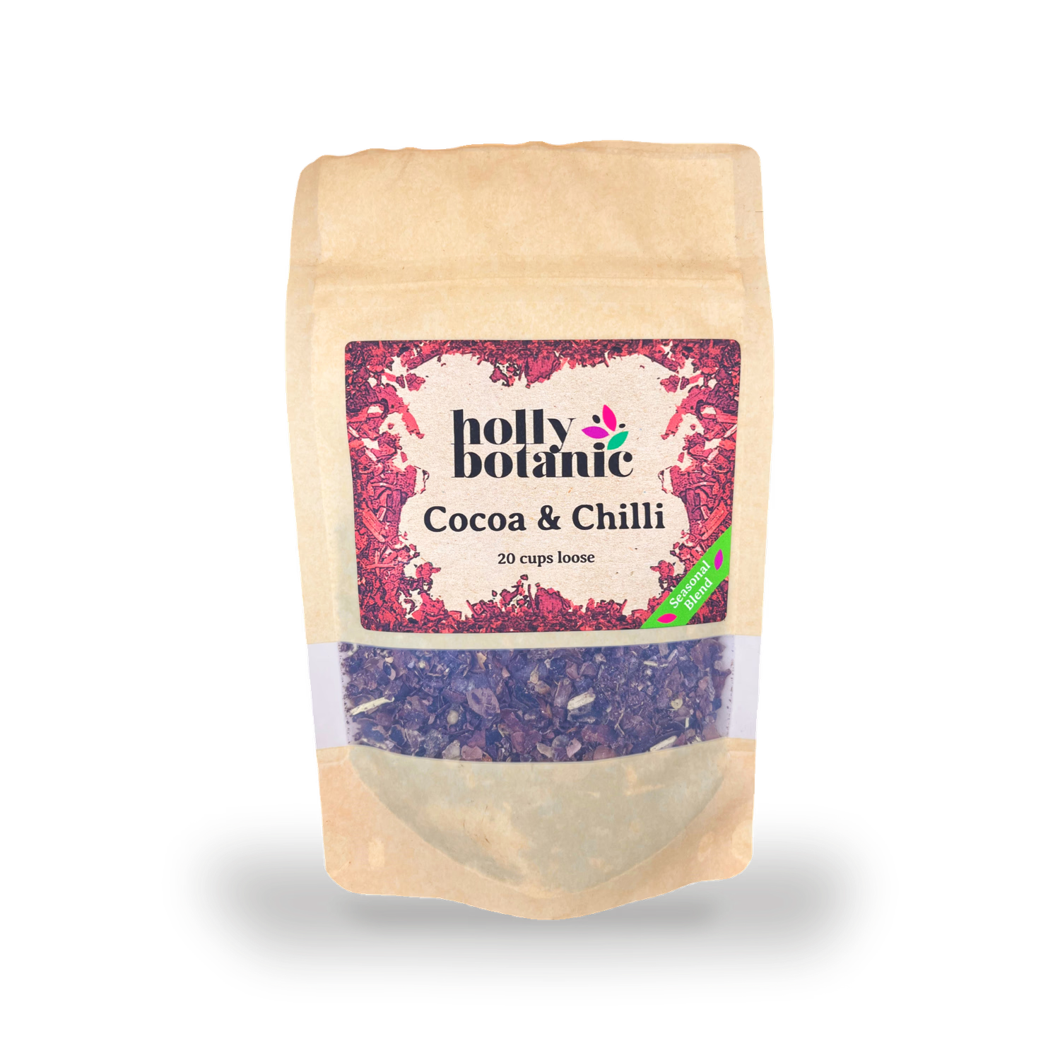 Holly Botanic cocoa and chilli tisane loose leaf (British brand)