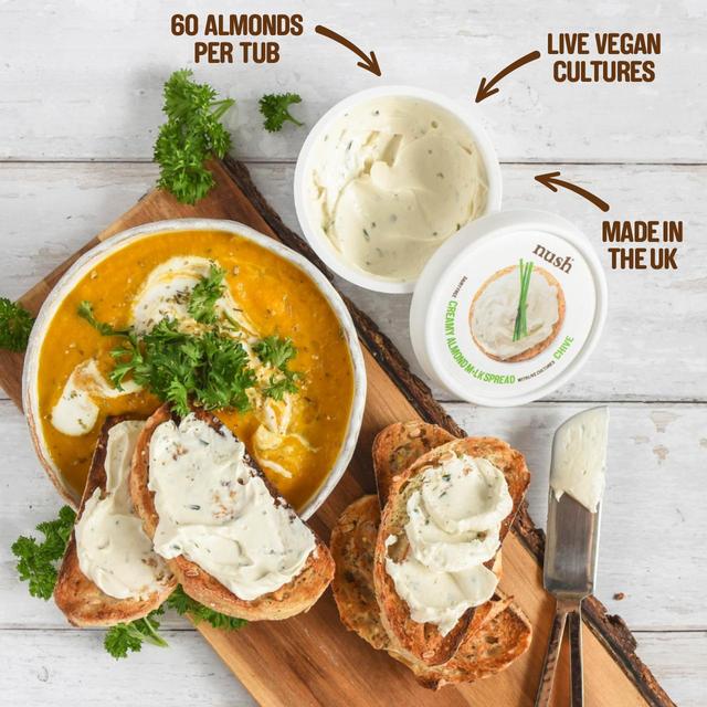 Nush Chive Almond Cream Cheese Style Spread   150g GOODS M&S   