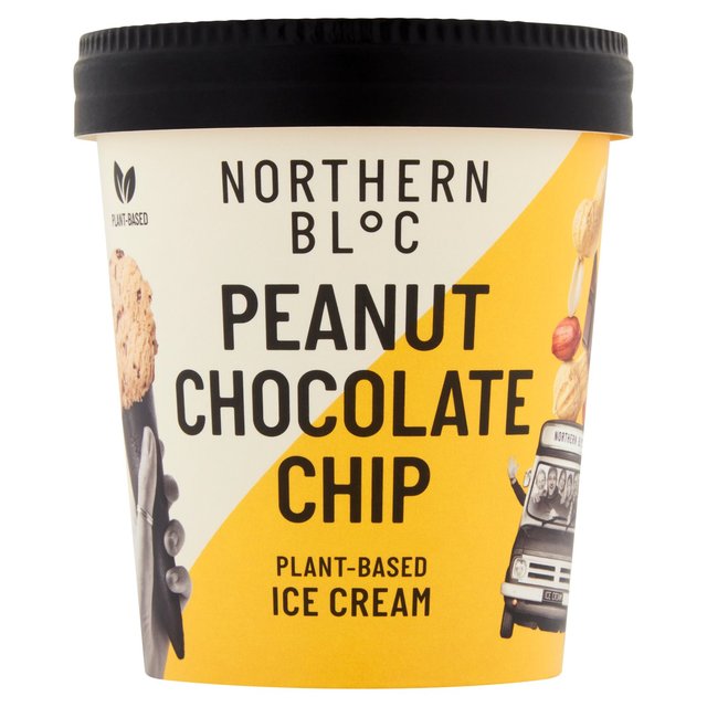 Northern Bloc Peanut Chip Vegan Ice Cream   480ml GOODS M&S   