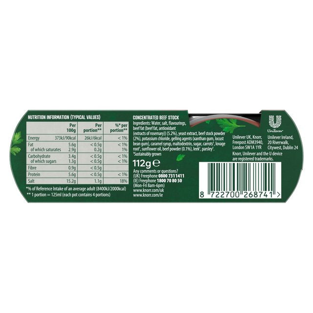 Knorr 4 Beef Stock Pot   4 x 28g