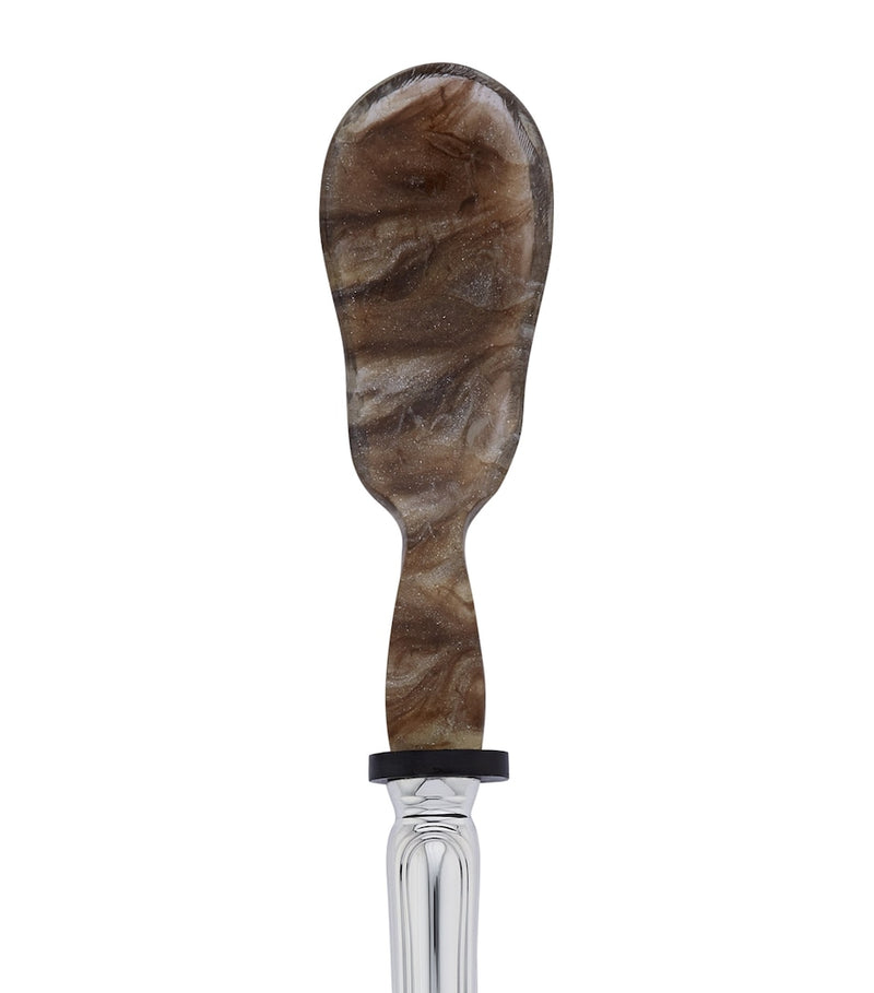 Greggio caviar serving spoon and knife set, UK version