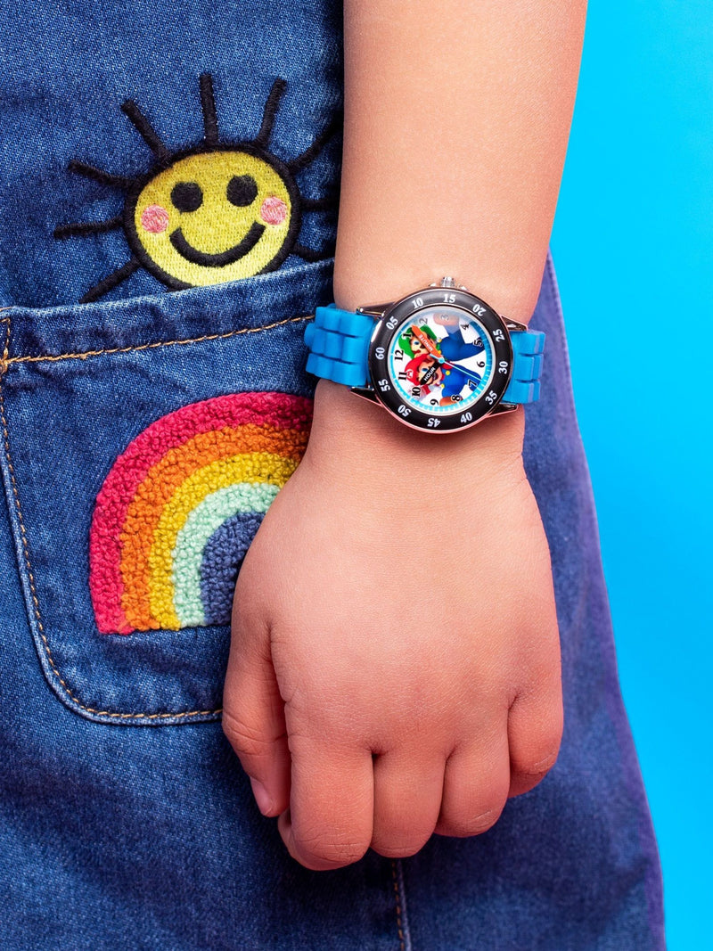 Peers Hardy blue Nintendo Mario time teacher watch (British brand)