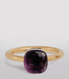 Pomellato Nudo Petit ring amethyst rose and white gold, imported from the UK