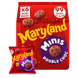 Maryland Cookies Double Chocolate Minis 6 Pack Multipack   6 x 19.8g GOODS M&S   